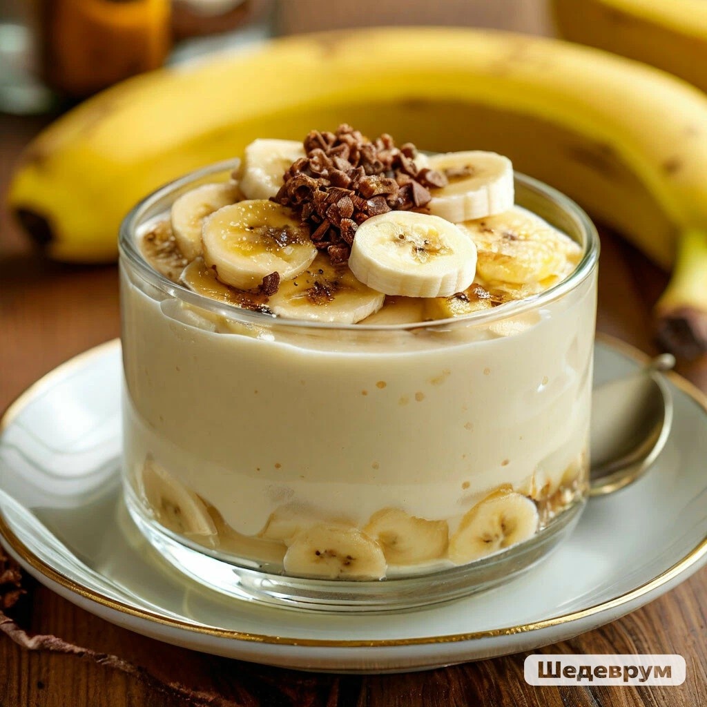 Банановый десерт.