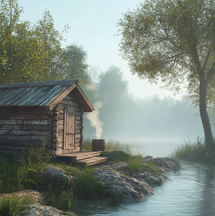 Татарская баня «по-черному»