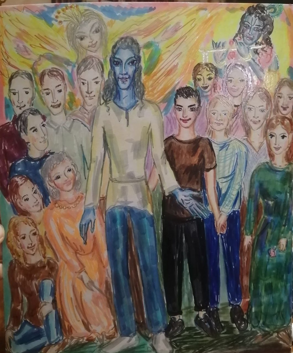 (рисунок Ульяны С. "группа Теория и Практика Астрального Контакта" )