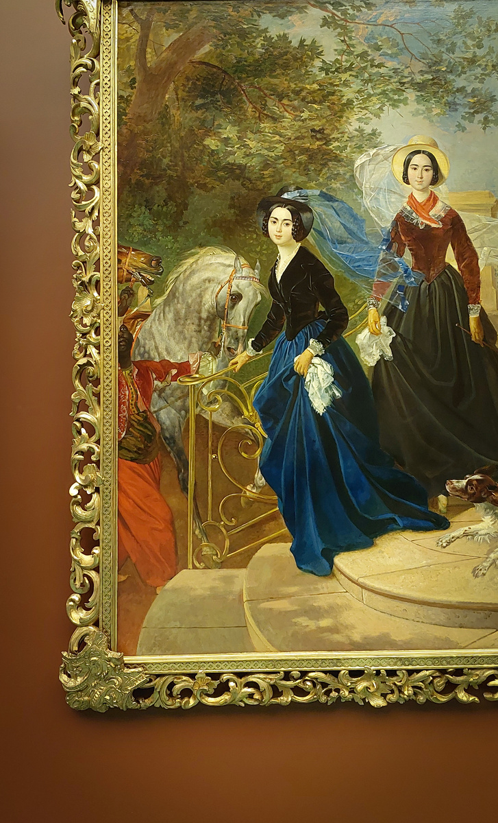 "Кадрирование" сюжетов - отдельная любопытная тема в картинах Брюллова. Решила поддержать;) Тоже не в ущерб главным персонажам)