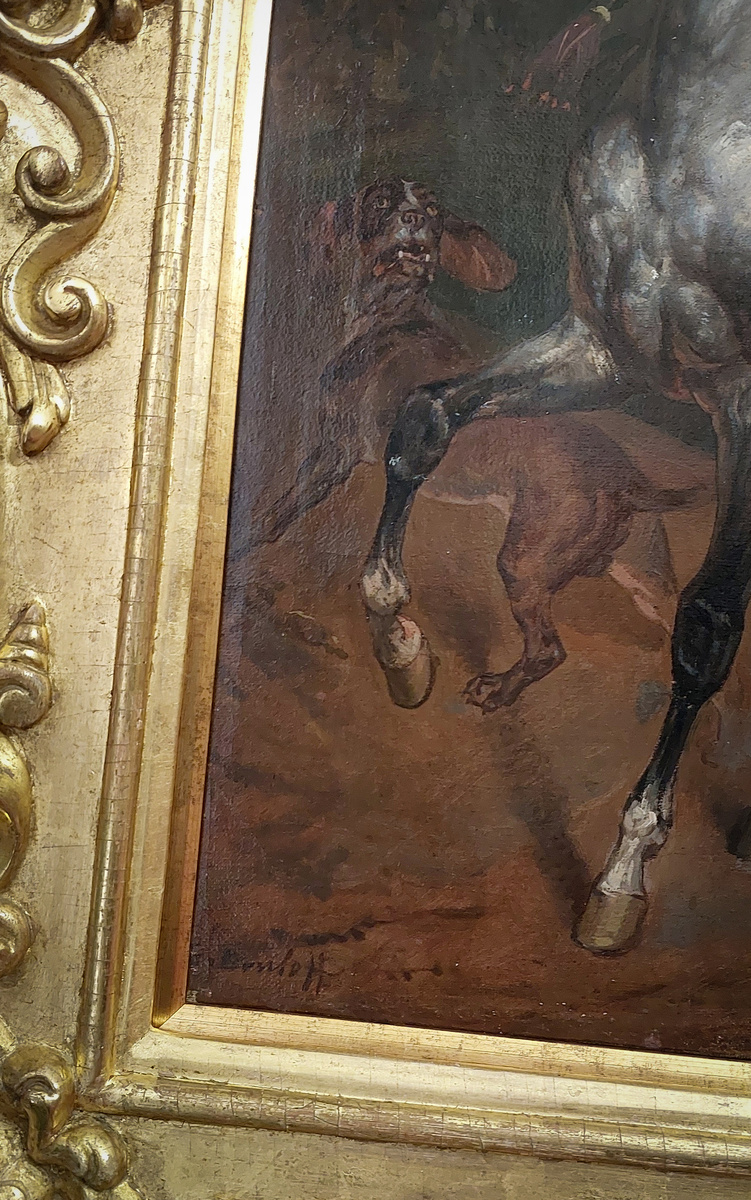 После выставки "Анималистика. И в шутку и всерьез" (рассказывала про нее на канале недавно) невозможно не обращать внимание на животных, присутствующих в самых разных сюжетах картин. Собачки особенно прекрасны)