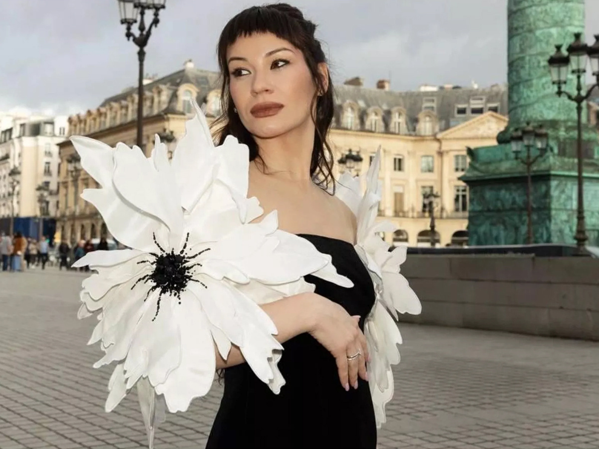 Ида Галич во время съёмок во Франции