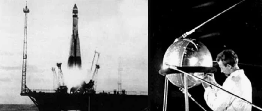 запуск советского исскуственного испутника - "Спутник-1"