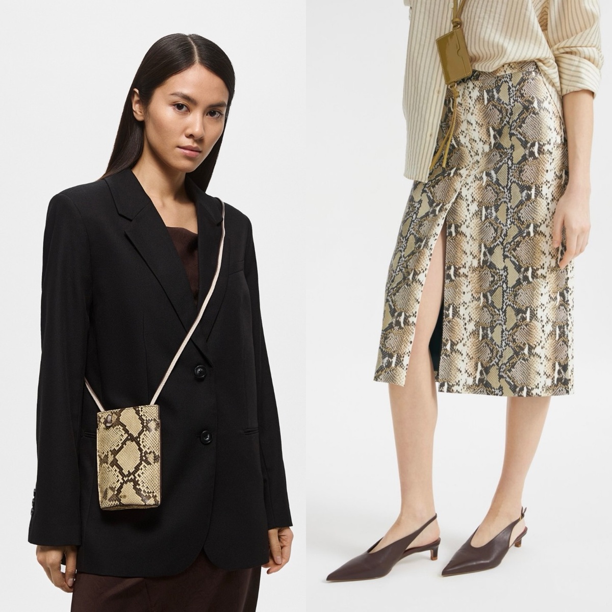 Сумка Mango и юбка Lime