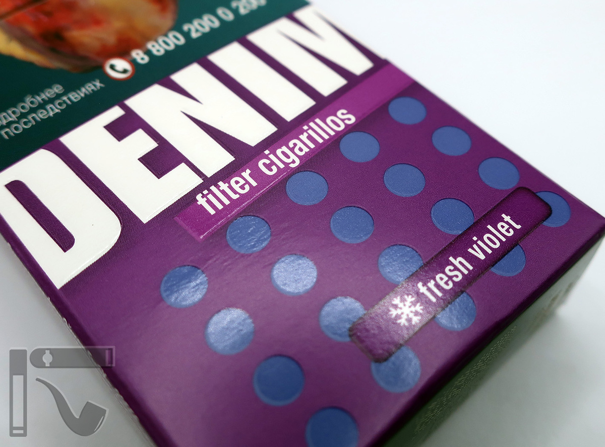 Сигариллы Denim Fresh Violet. Фото: © канал "Уголок Курильщика"