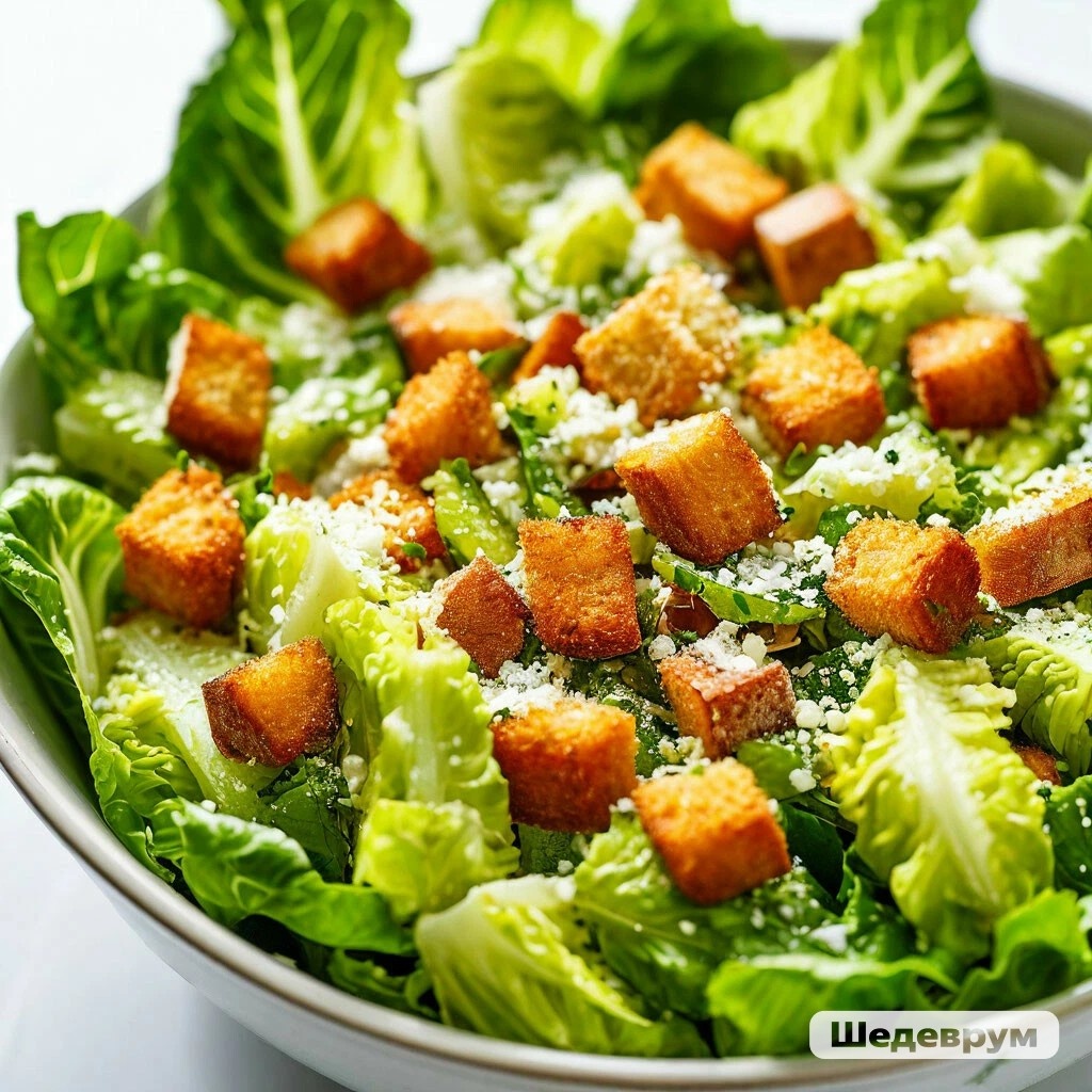 Салат «Цезарь» — это классический салат, созданный в 1920-х годах итальянским шеф-поваром Цезарем Кардини. 