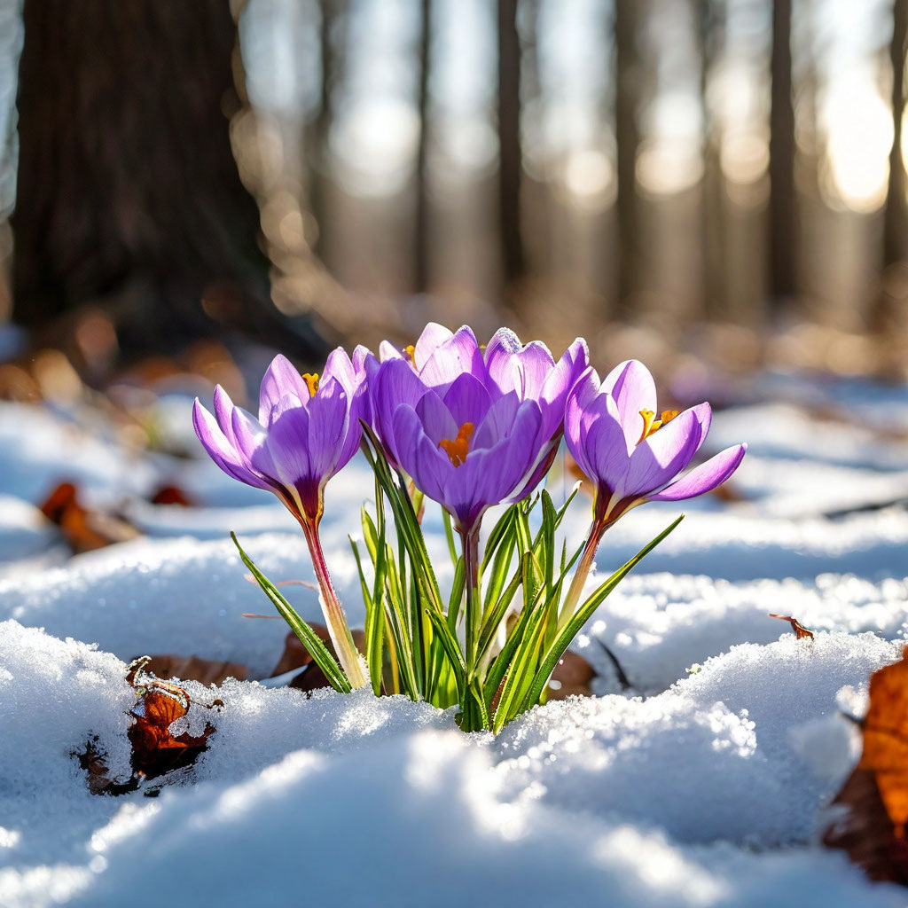 Просто крокусы весенним утром.