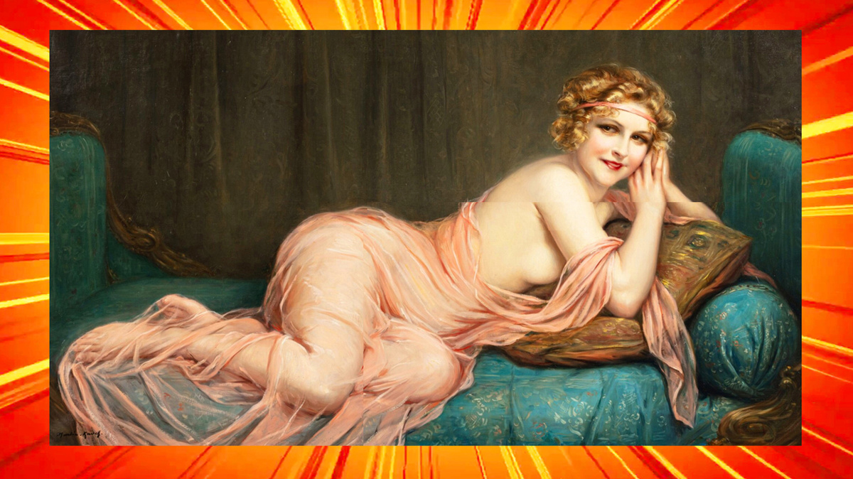 Коллаж автора с использованием представленной сегодня в статье картины.