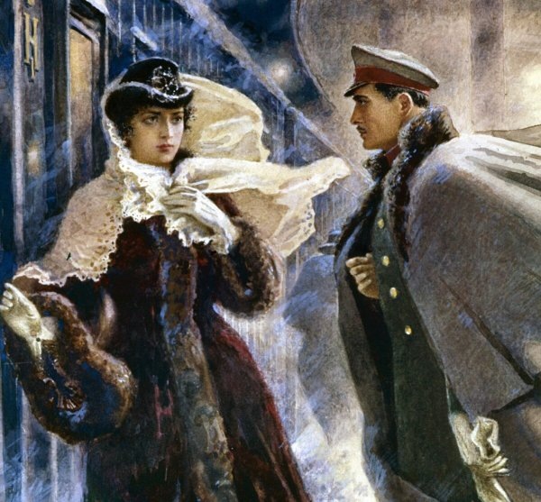 Иллюстрации художника Александра Самохвалова к роману "Анна Каренина", 1953 год. Фото - Яндекс-картинки