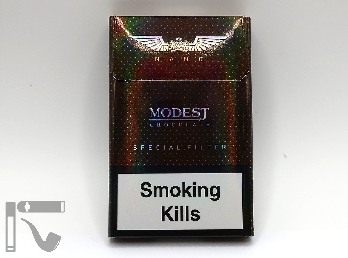 Сигареты Modest Chocolate. Фото: © канал "Уголок Курильщика"