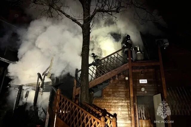    Как тушили крупный пожар в адыгейской гостинице?