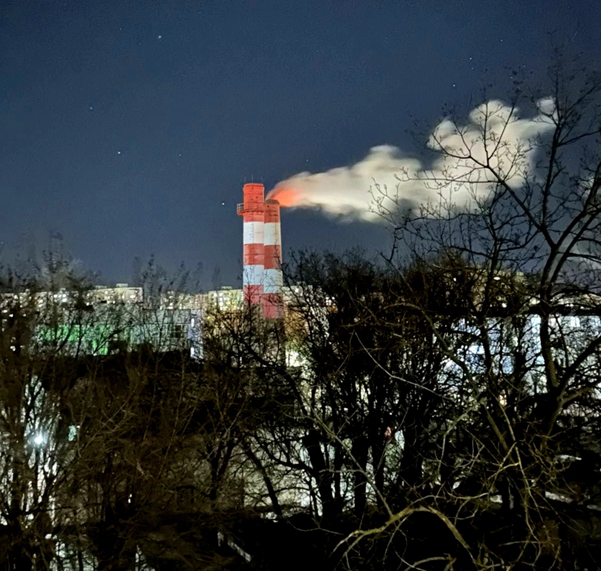 Котельная в одном из районов Тирасполя вчера, вечером