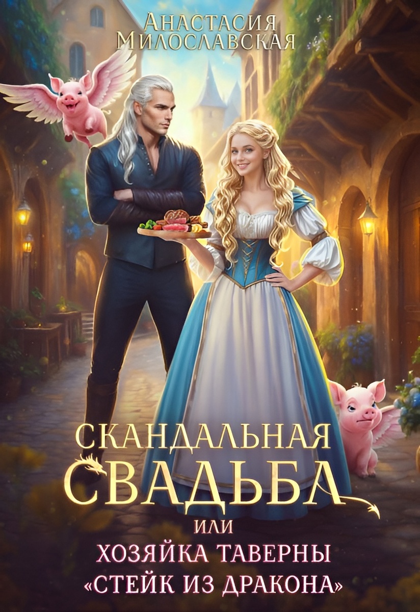 Обложка книги "Скандальная свадьба, или Хозяйка таверны "Стейк из дракона""