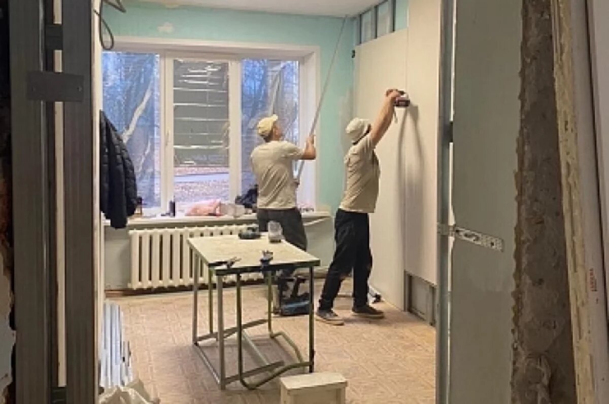    Помещение для нового оборудования ремонтируют в Киреевской больнице