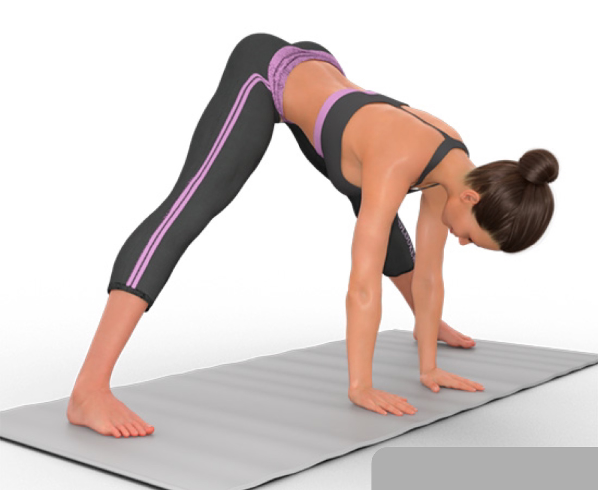 Наклон корпуса вперед в положении стоя