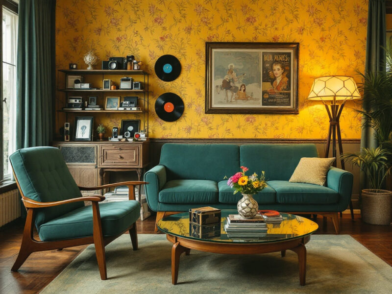 Ретро-стиль вдохновлен дизайном 50-70-х годов.