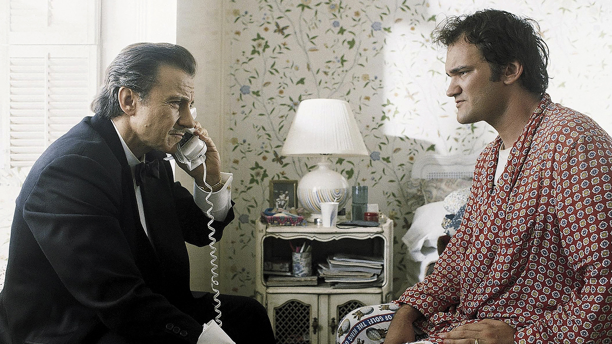 Кадр из фильма "Криминальное чтиво" (Харви Кейтель и Квентин Тарантино)