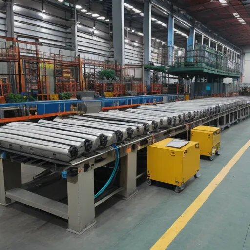 Промышленный кабель на производстве