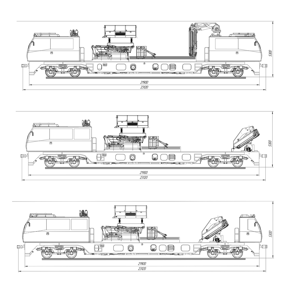 Чертеж проекта новой автомотрисы от ТМЗ. Источник: ТМЗ