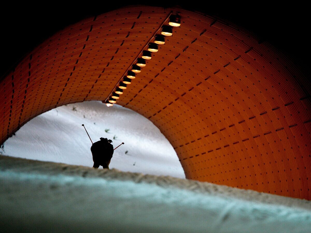    Биатлонист на дистанции спринтерской гонки© РИА Новости / Алексей Филиппов