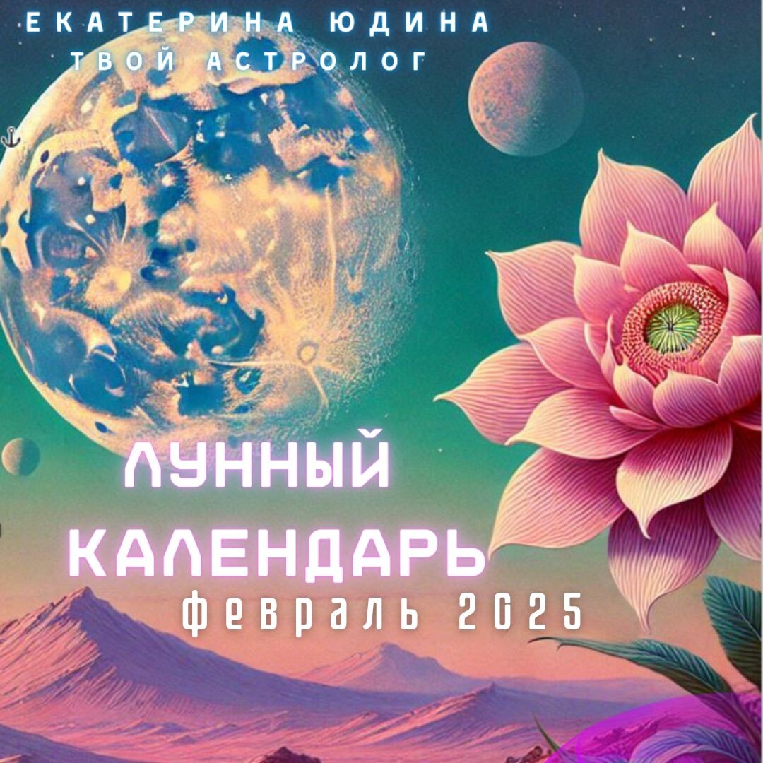 Лунный Календарь на Февраль 2025. Астролог Екатерина Юдина 