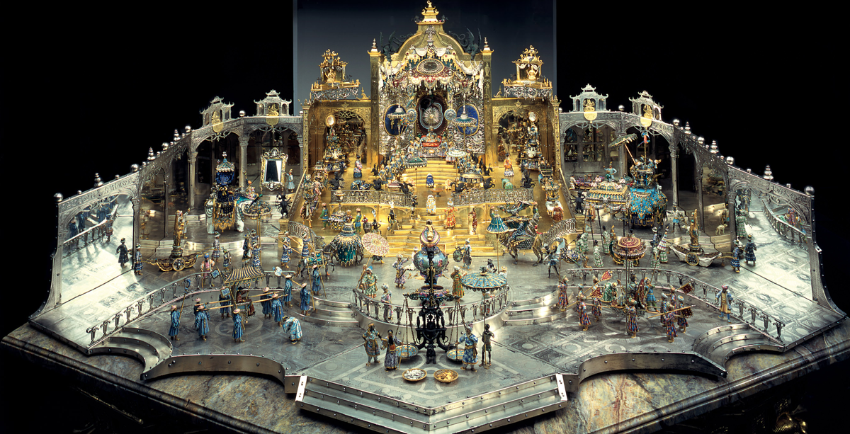 Дворцовый приём в Дели в день рождения Великого Могола Аурангзеба (фото: Pinterest)