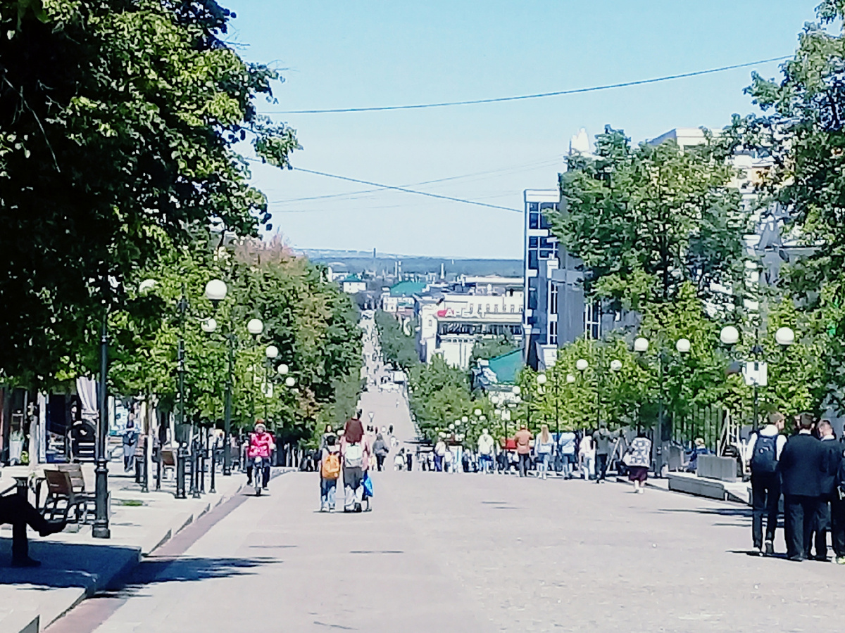 Вид с Московской на центр Пензы