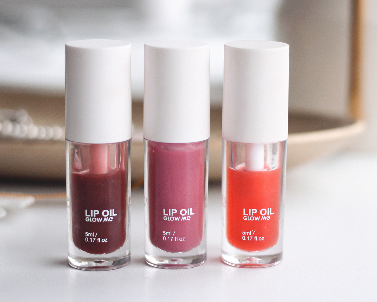 Масла для губ Glow Me: Hot Honey, Dusty Rose, Rosewood