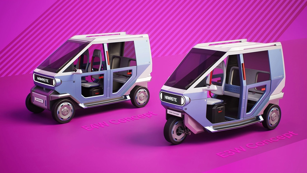 Hyundai представила электрорикши для Индии: будущее городского транспорта  