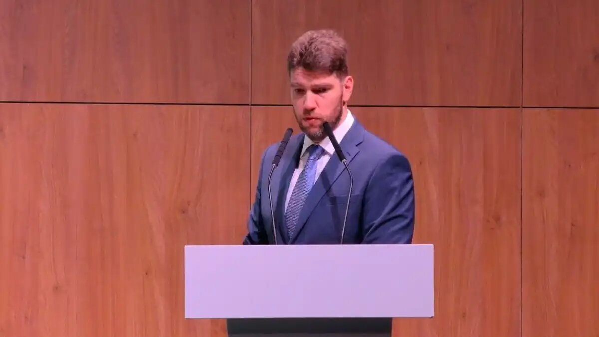 Фото: Скриншот с видеотрансляции Всероссийского агрономического совещания на сайте Минсельхоза
Андрей Разин — заместитель министра сельского хозяйства России на Всероссийском агрономическом совещании