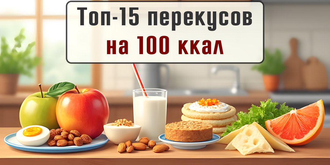 Топ-15 быстрых вариантов перекусов на 100 ккал (идеи с КБЖУ)