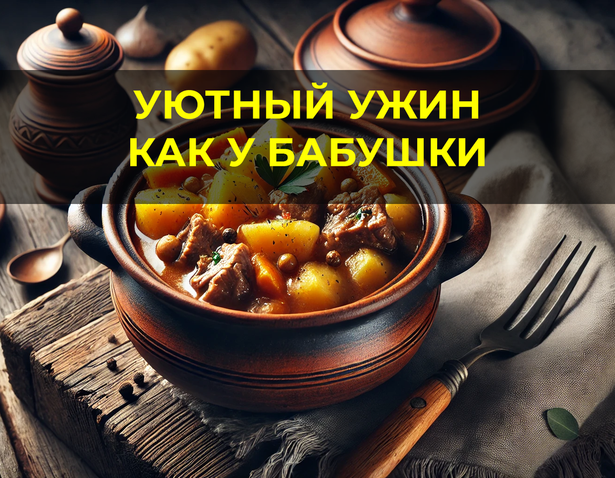 Жаркое с картошкой в горшочках: уютный ужин, как у бабушки