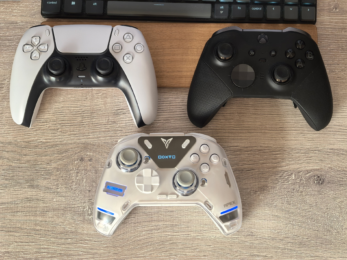 Dualsense, Xbox Elite 2, Flydigi Apex 4