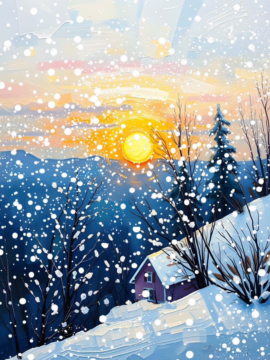 Снега. Иллюстрация создана с помощью нейросети Flux Schnell и программы Photoshop.