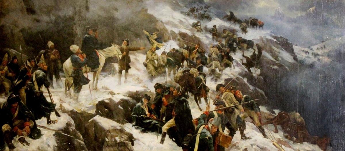 Переход Суворова через Альпы. Василий Суриков. 1899 г.
