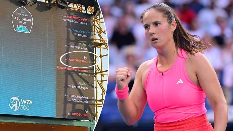   На турнире в Абе-Даби Дарью Касаткину назвали теннисисткой из Испании. Reuters