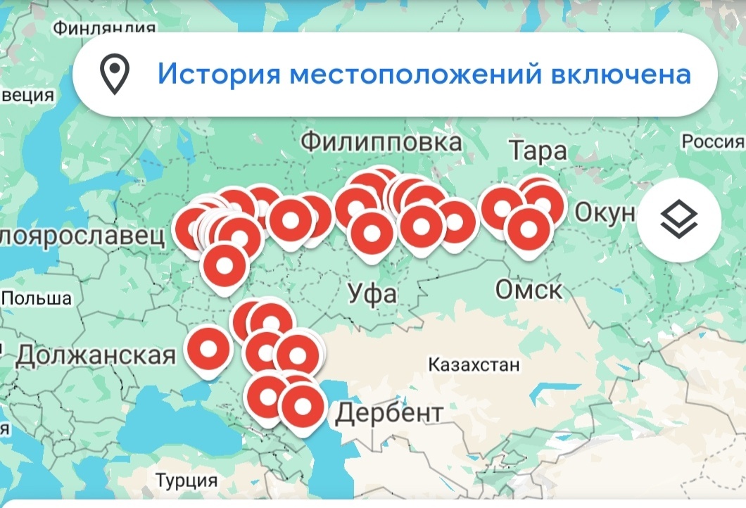 Мои перемещения июнь-июль 2024