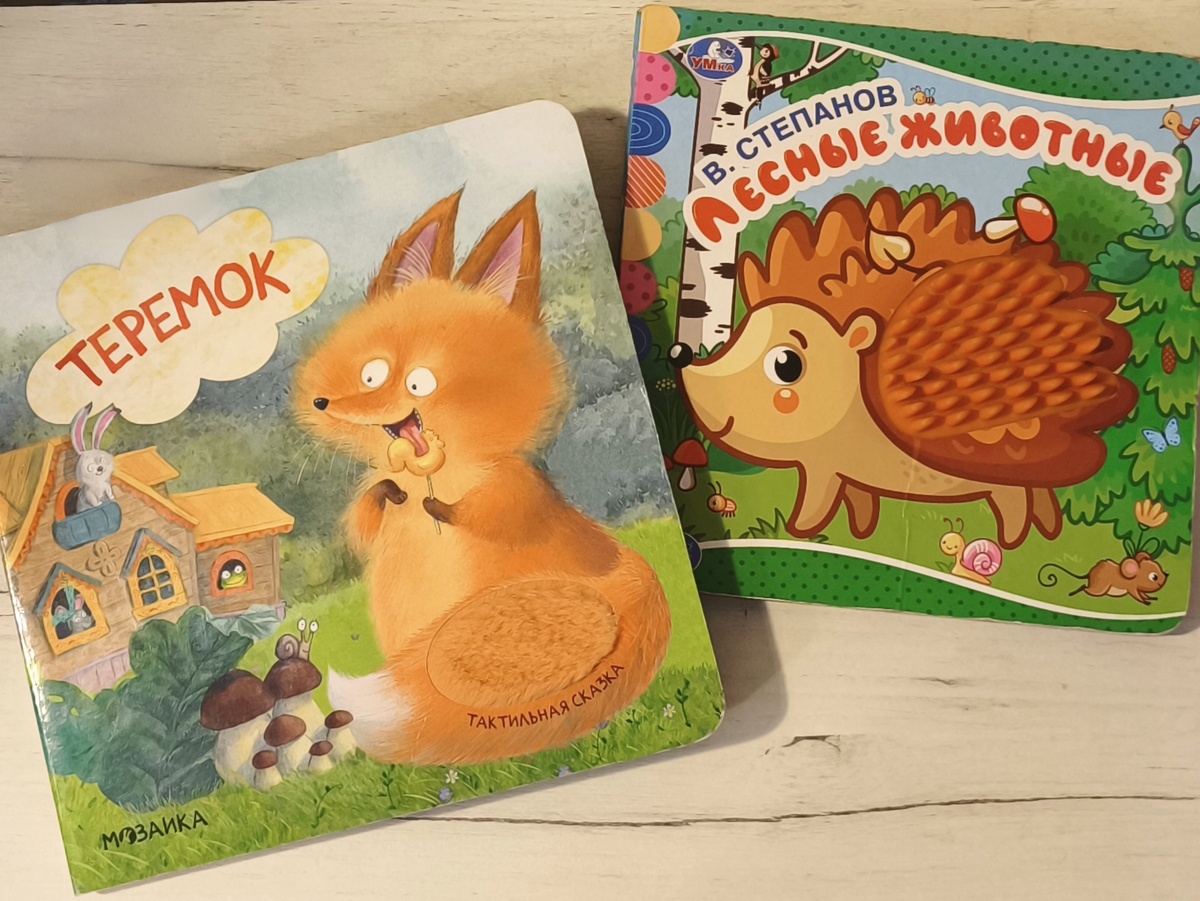 Тактильные картонные книги