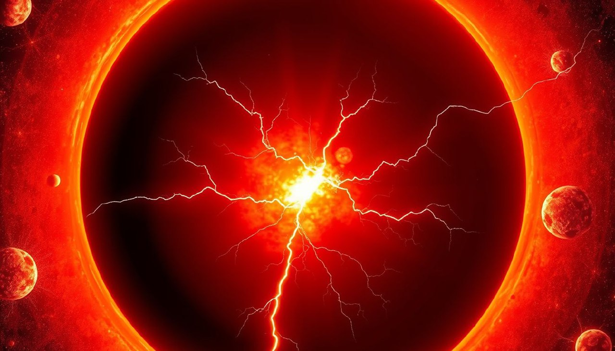 Инфракрасное наблюдение  
В инфракрасном спектре планета напоминает двухцветный диск. Раскалённая дневная полусфера (2400°C) светится белым, а ночная (1500°C) — тёмно-красным. Ультрафиолетовые вспышки в атмосфере выдают мощные грозы, где капли жидкого железа сталкиваются в свободном падении, создавая электрические разряды невероятной силы.