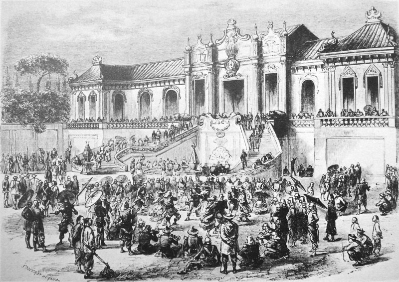 Looting of the Old Summer Palace by Anglo-French forces in 1860 during the Second Opium War.