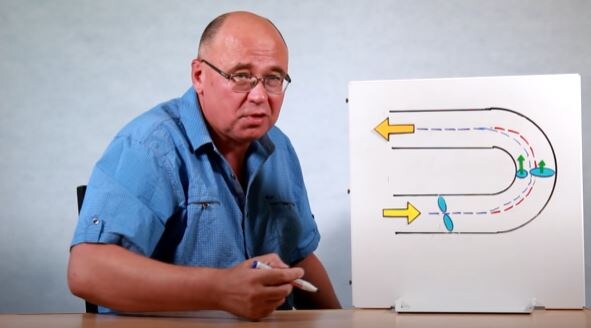 Физик Андрей Щетников. Распределение потока воды в изогнутой трубе