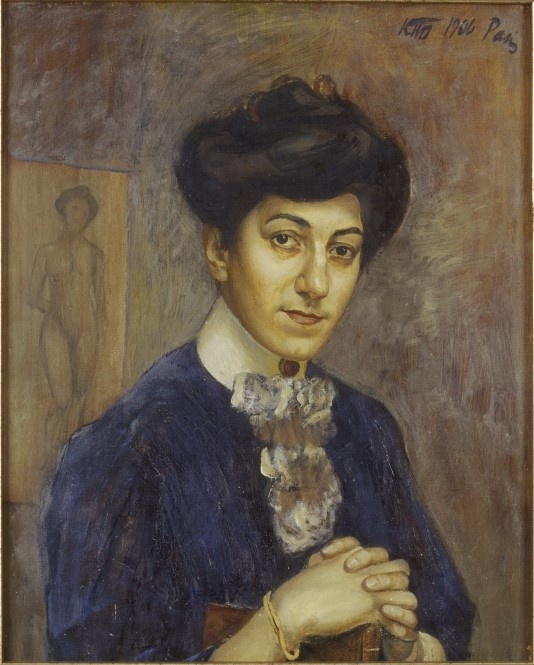 К. С. Петров-Водкин. Портрет жены художника. 1906. Зарубежное собрание Эстонского художественного музея.