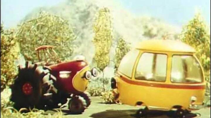Кадр из мультика "Сказки о машинах"
