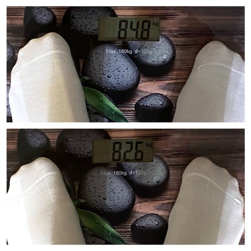 Скинула  2,2 кг