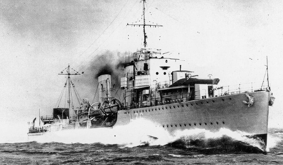 Эсминец «Антилопа» на испытаниях