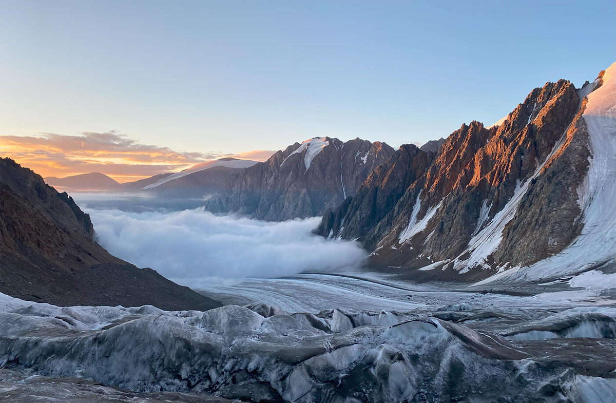 Ледник Большой Актру. Фото: Полина Подольская https://activelife.bz/blog/lednik-aktru-gornyy-altay/