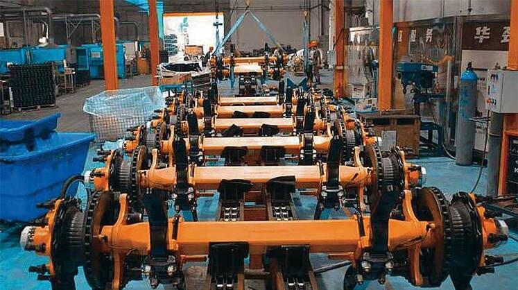    RUSSIAN.HJ-MACHINE.COM Китайский завод Huajing — крупный поставщик осей для полуприцепов в Россию