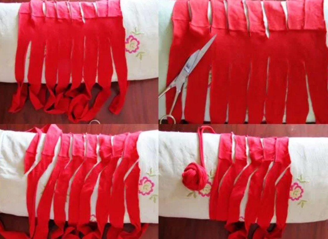 Как разрезать футболку, чтобы пряжа была безпрерывной