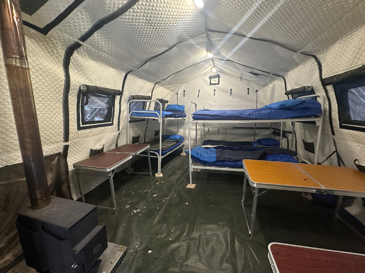 Металлокаркасная армейская палатка в -40