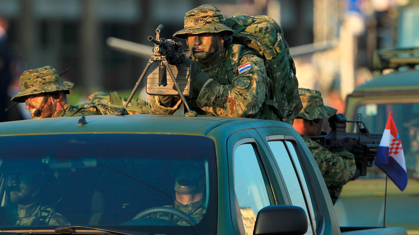 Фото из открытых источников. ВС Хорватии, камуфляж digital woodland